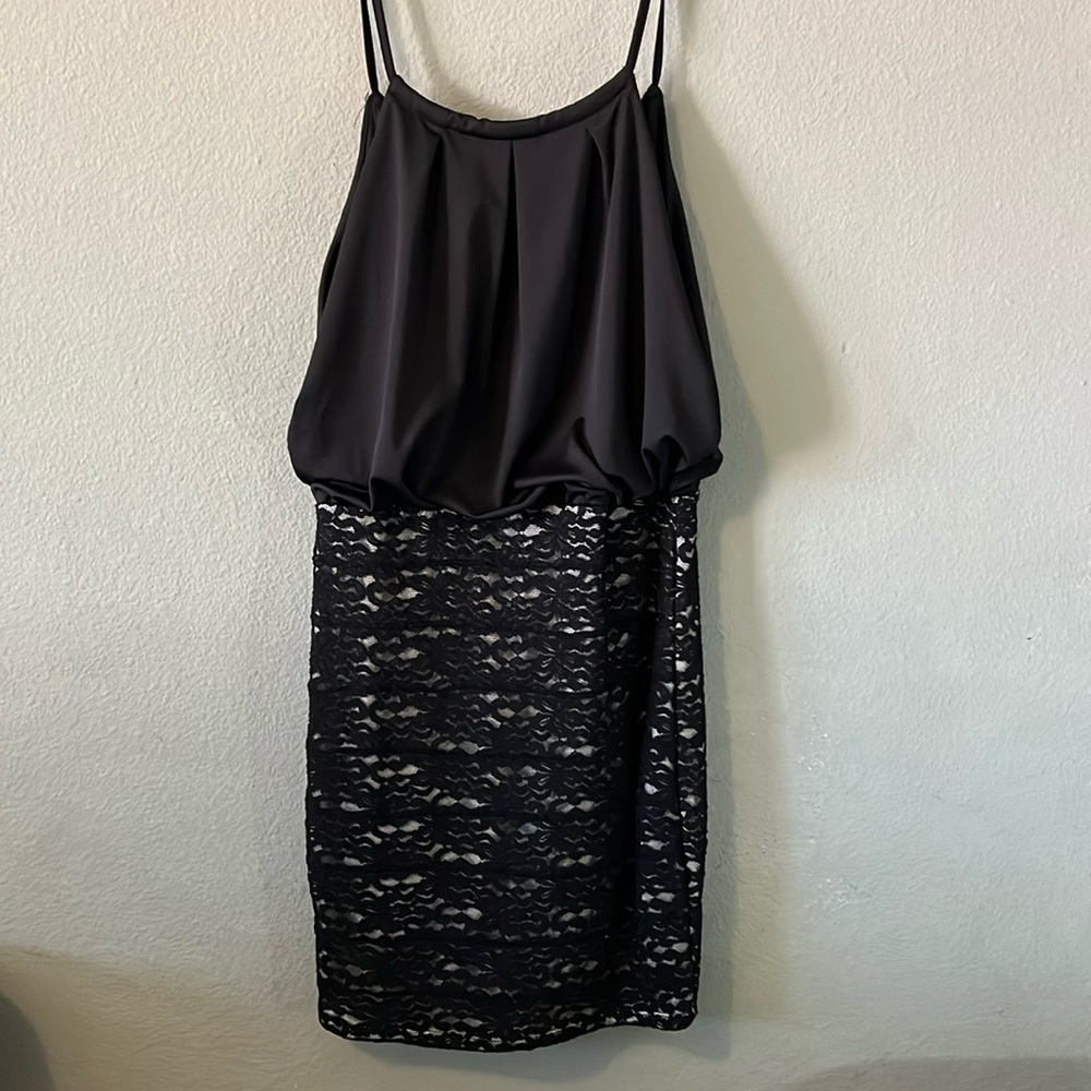 Derek Heart Juniors black lace skirt dress